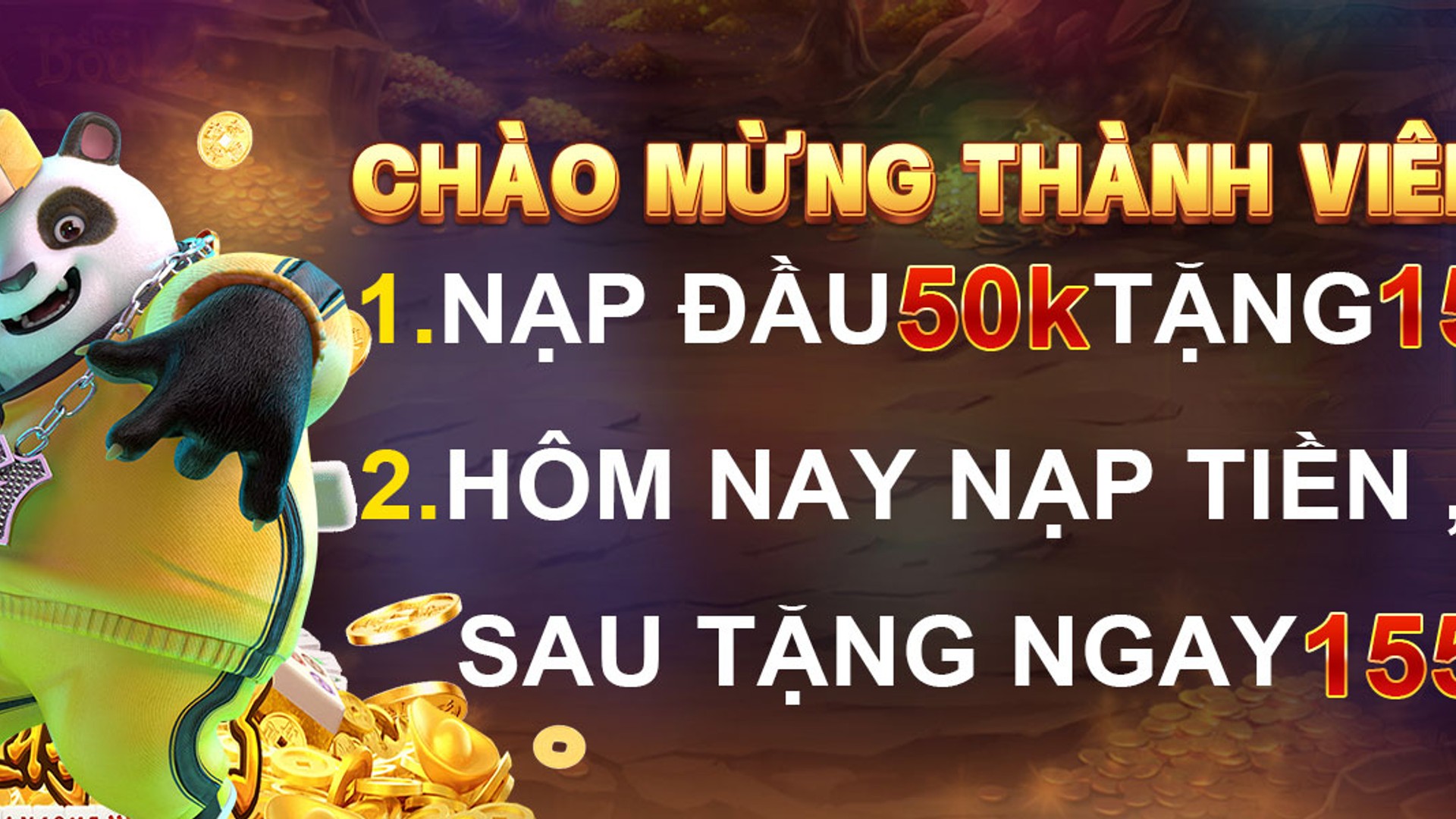 Hình ảnh ưu đãi nạp tiền chào mừng daga